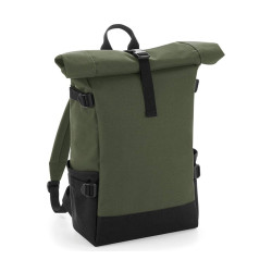 Sac à dos coloré avec rabat enroulable vierge ou avec votre logo