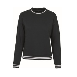 Sweat femme bandes contrastées vierge ou à personnaliser