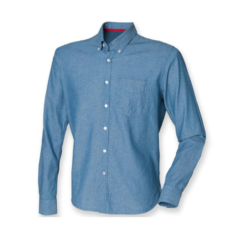 Chemise chambray vierge ou à personnaliser - Express et pas cher