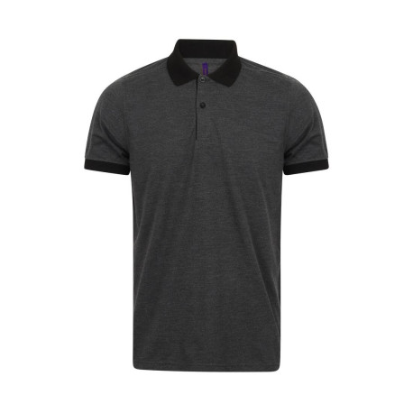 Polo contrasté Triblend vierge ou à personnaliser