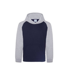 Sweat capuche & manches contrastées vierge ou à personnaliser