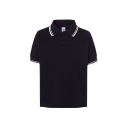 Polo enfant contrasté vierge ou à personnaliser