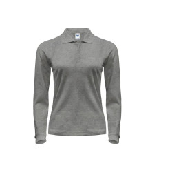 Polo manches longues femme 200 vierge ou à personnaliser
