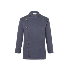 Veste de cuisine Jeans-Style vierge ou à personnaliser - Express et pas cher