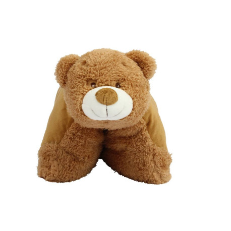 Coussin-peluche zipp  Ours Mumbles personnalisé