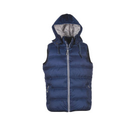 Bodywarmer doudoune homme avec capuche vierge ou avec votre logo