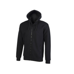 Sweat capuche zippé polaire sherpa vierge ou à personnaliser