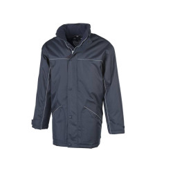 Parka avec passepoil réfléchissant vierge ou avec votre logo