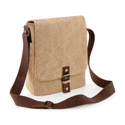 Sac Reporter tablette Vintage en toile vierge ou à personnaliser