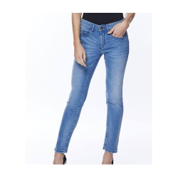 Jean femme slim stone brossé vierge ou à personnaliser - Express et pas cher