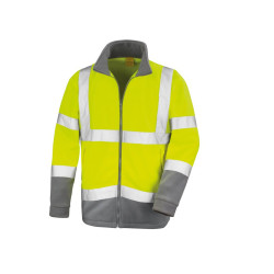 Veste micropolaire haute visibilité vierge ou avec votre logo