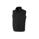 Bodywarmer polaire en polyester recyclé vierge ou avec votre logo
