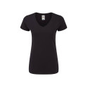 T-shirt femme col V vierge ou à personnaliser - Express et pas cher