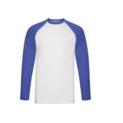 Tee-shirt baseball manches longues vierge ou à personnaliser - Express et pas cher