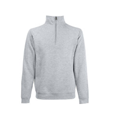 Sweat manches raglan col zippé vierge ou à personnaliser
