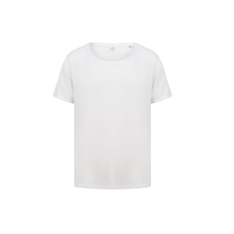 Tee-shirt unisexe col large vierge ou à personnaliser - Express et pas cher