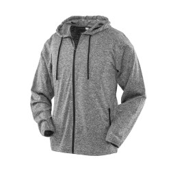 Sweat de sport zippé à capuche femme vierge ou à personnaliser
