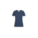 T-shirt femme col V vierge ou à personnaliser - Express et pas cher