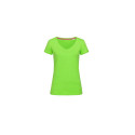 T-shirt femme col V vierge ou à personnaliser - Express et pas cher