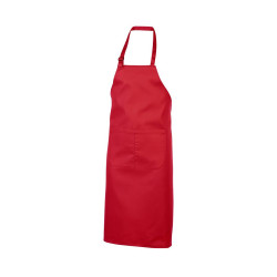 Tablier à bavette 100% coton avec poche vierge ou avec votre logo