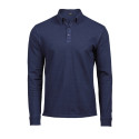 Polo stretch manches longues vierge ou à personnaliser