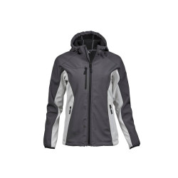 Veste Softshell à capuche femme vierge ou à personnaliser