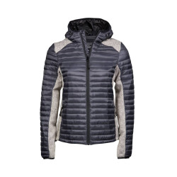 Doudoune capuche Crossover femme vierge ou à personnaliser - Express et pas cher