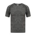 T-shirt manches courtes sans couture homme vierge ou à personnali