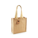 Sac shopping compact en toile de jute vierge ou avec votre logo