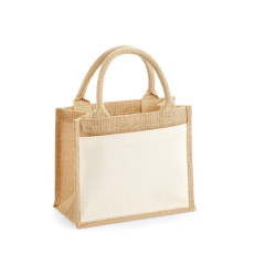 Petit sac en toile de jute vierge ou à personnaliser - Express et pas cher