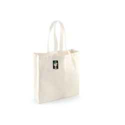Sac shopping en coton issu du commerce équitable vierge ou à pers