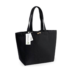Sac shopping grand volume coton bio vierge ou à personnaliser