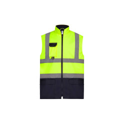 Bodywarmer haute visibilité vierge ou à personnaliser