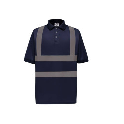 Polo manches courtes haute visibilité vierge ou avec votre logo