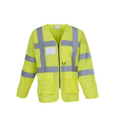 Veste de sécurité multi-poches manches longues vierge ou à person