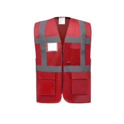 Gilet multi-fonction haute sécurité vierge ou à personnaliser - Express et pas cher