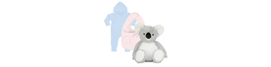 Textile Jeune Enfant et Bébé, peluche, bavoir personnalisé